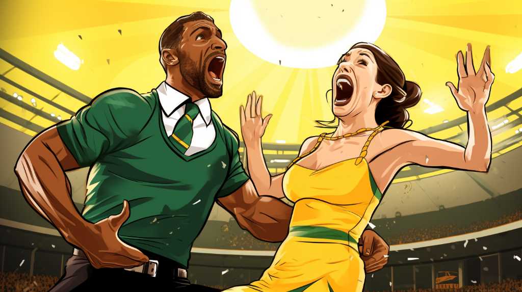 South Africa Fan Accidentally Hits Rugby World Cup Captains Wife with Ball