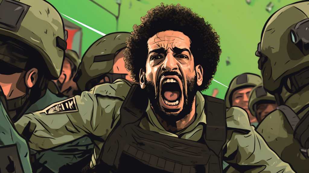 Mo Salah receives army protection from pitch invaders during Egypts win against Sierra Leone