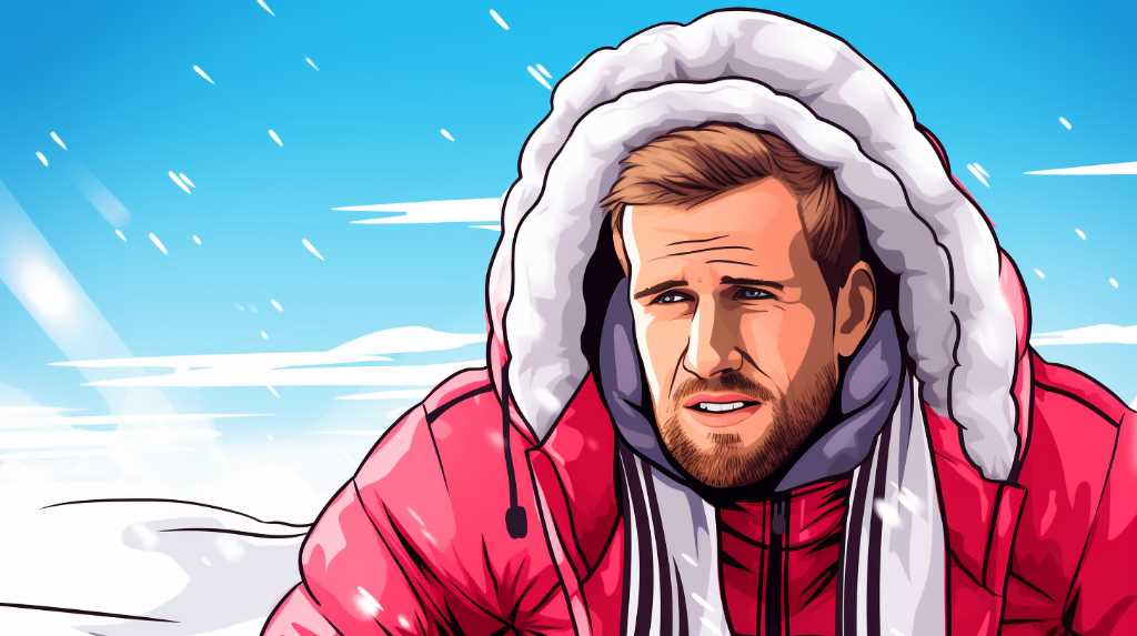 Harry Kane Wraps Up in Freezing Conditions During Bayern Munich Training