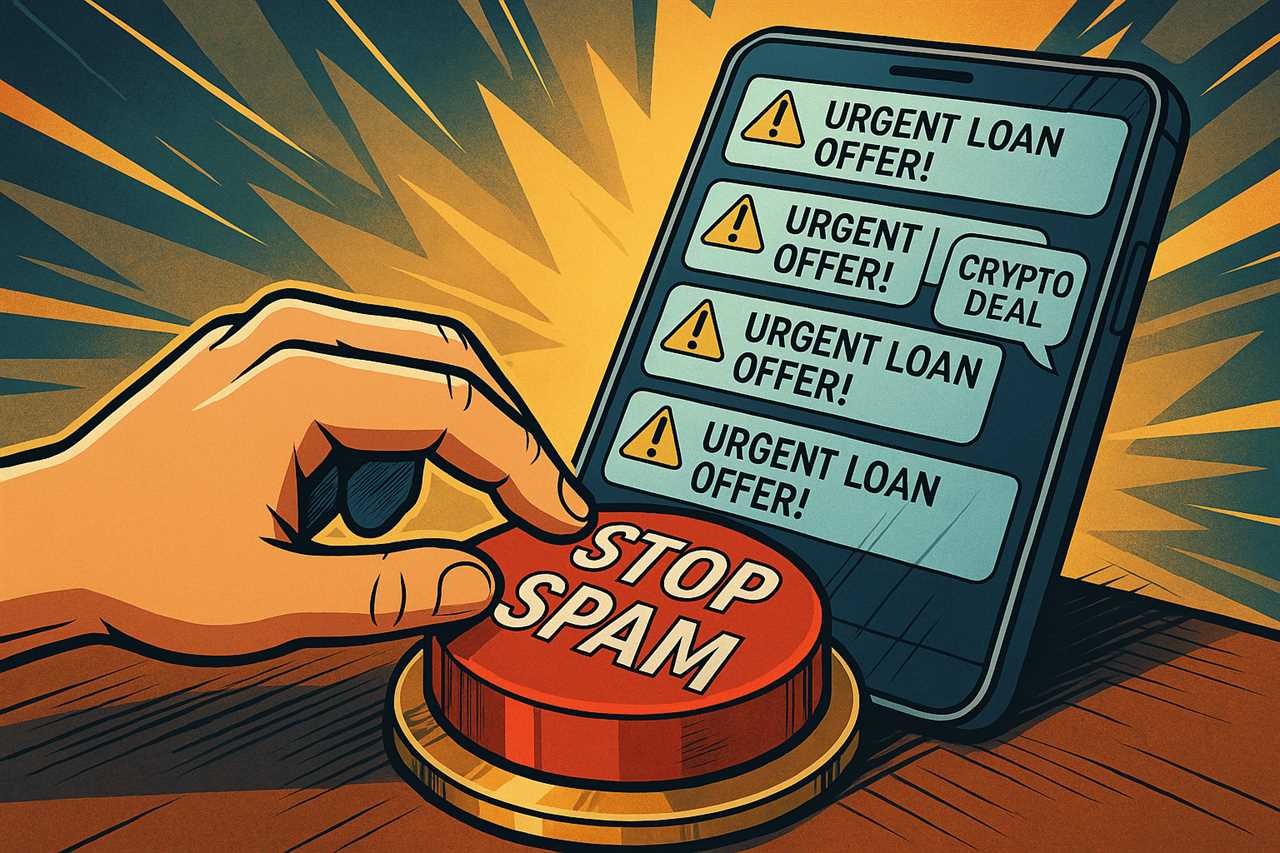 Finally! A button that'll actually stop those damn spam texts from ...