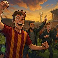 Absolute SCENES at Bradford as fans jump the gun and storm pitch before final whistle