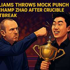 Williams Throws Mock Punch at New Champ Zhao After Crucible Heartbreak - Fans Loving the Banter