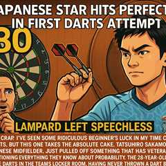 Japanese Star Hits Perfect 180 In First Darts Attempt - Lampard Left Speechless