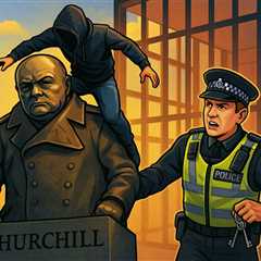 Climb on Churchill's statue? Get ready for a prison cell, you absolute muppets