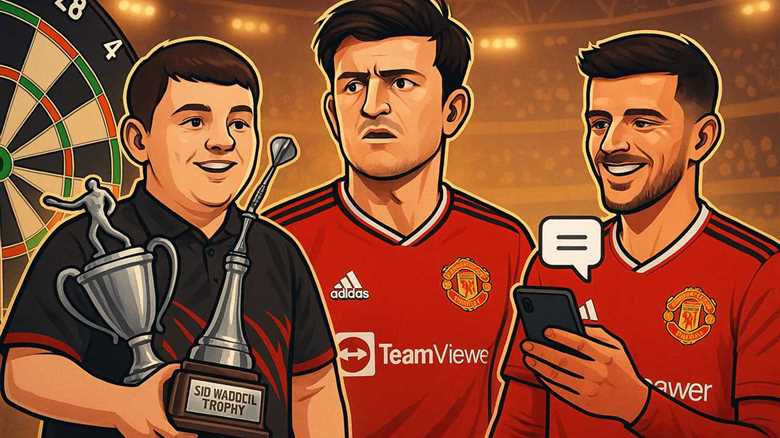 The Darts Champ & His Man Utd Heroes: Littler's Hilarious Maguire Exchange and Secret Message to Mount