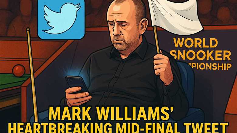 Mark Williams' heartbreaking mid-final tweet leaves snooker world rallying behind him