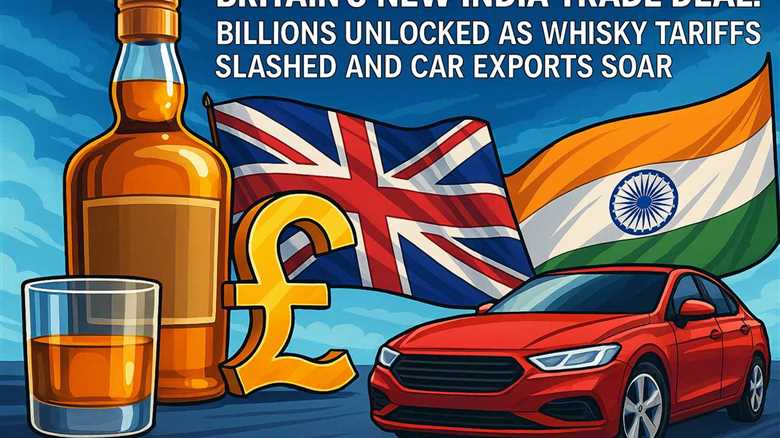 Britain's new India trade deal: Billions unlocked as whisky tariffs slashed and car exports soar